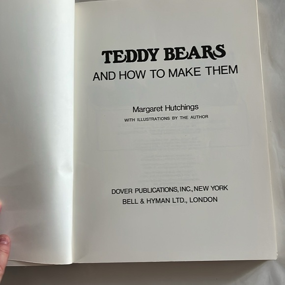 NWT Teddy Bears How to Make Them Margaret Hutchings BOOK 1977 Patterns Vintage - Picture 4 of 17